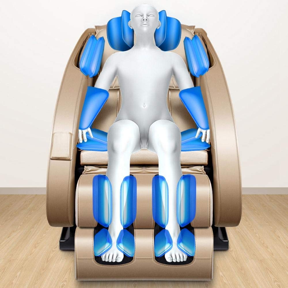 Sillón de relajación de Masaje Profesional, Sillón de Masaje de Gravedad Cero Sillón de Masaje reclinable con calefacción eléctrica de Cuerpo Completo Sofá de Masaje Shiatsu Intel