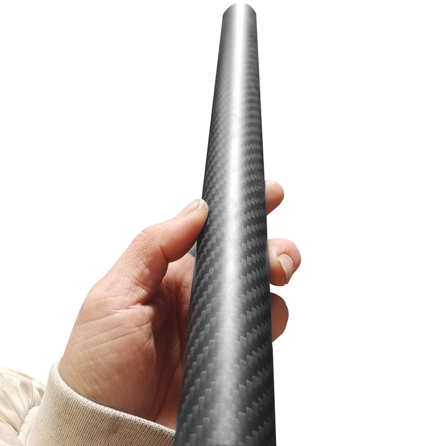 Rura z włókna węglowego, 100 cm Rura z włókna węglowego Twill Matte 1,5 mm Grubość ścianki Czarna średnica 6-50 dla RC Drone(12x9mm)