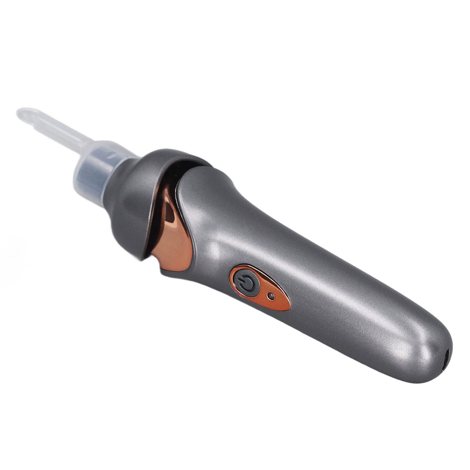 Jiawu Dispositivo eléctrico de succión de oídos, aspiradora eléctrica portátil Limpiador de oídos Limpiador de oídos Removedor de Cerumen con luz LED para eliminación de Cerumen (Negro)