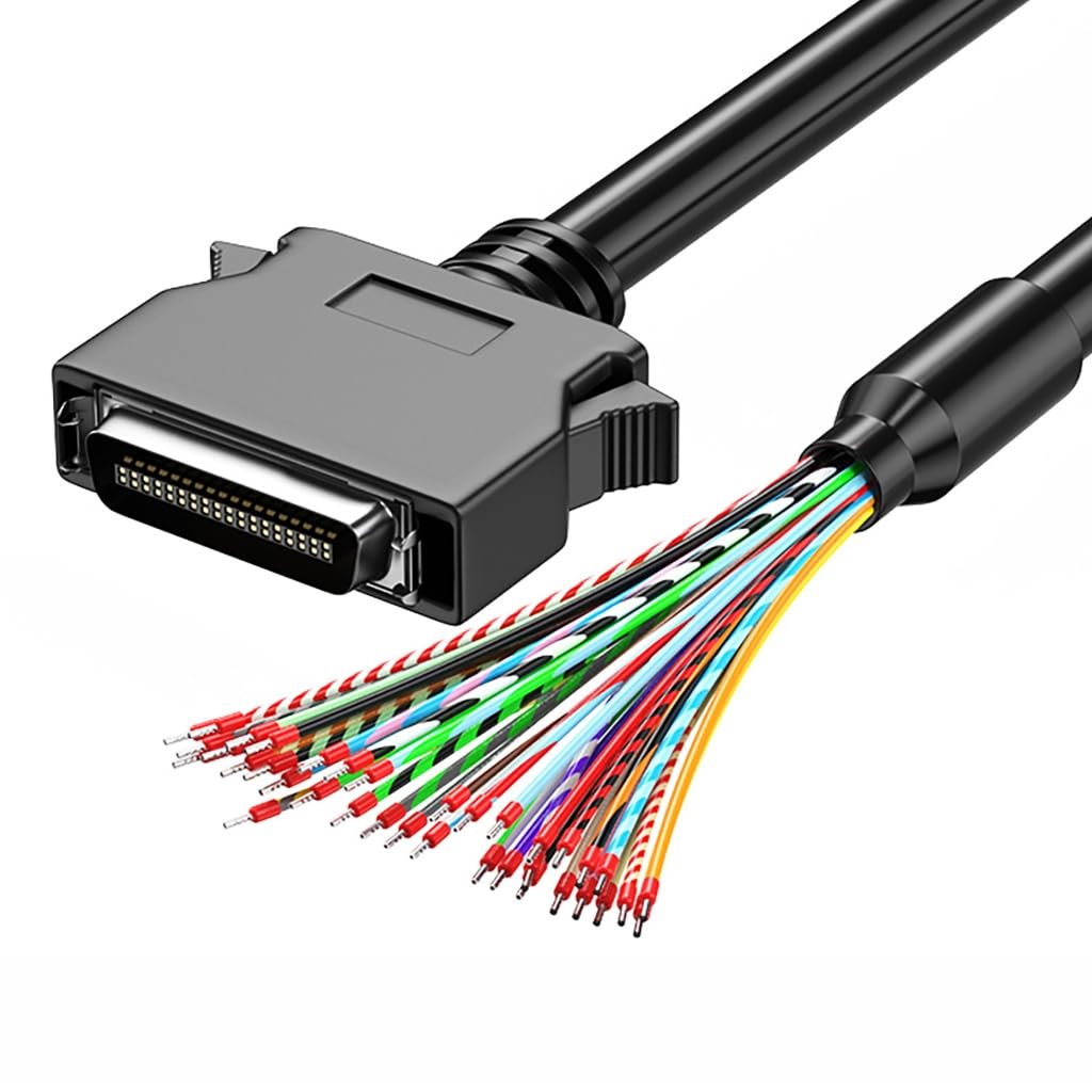 GMBYLBY SCSI Data Cable Single Head with Terminals CN50P CN36P CN26P CN20P CN14P Connectors for Tape Libraries and Disk Arrays
