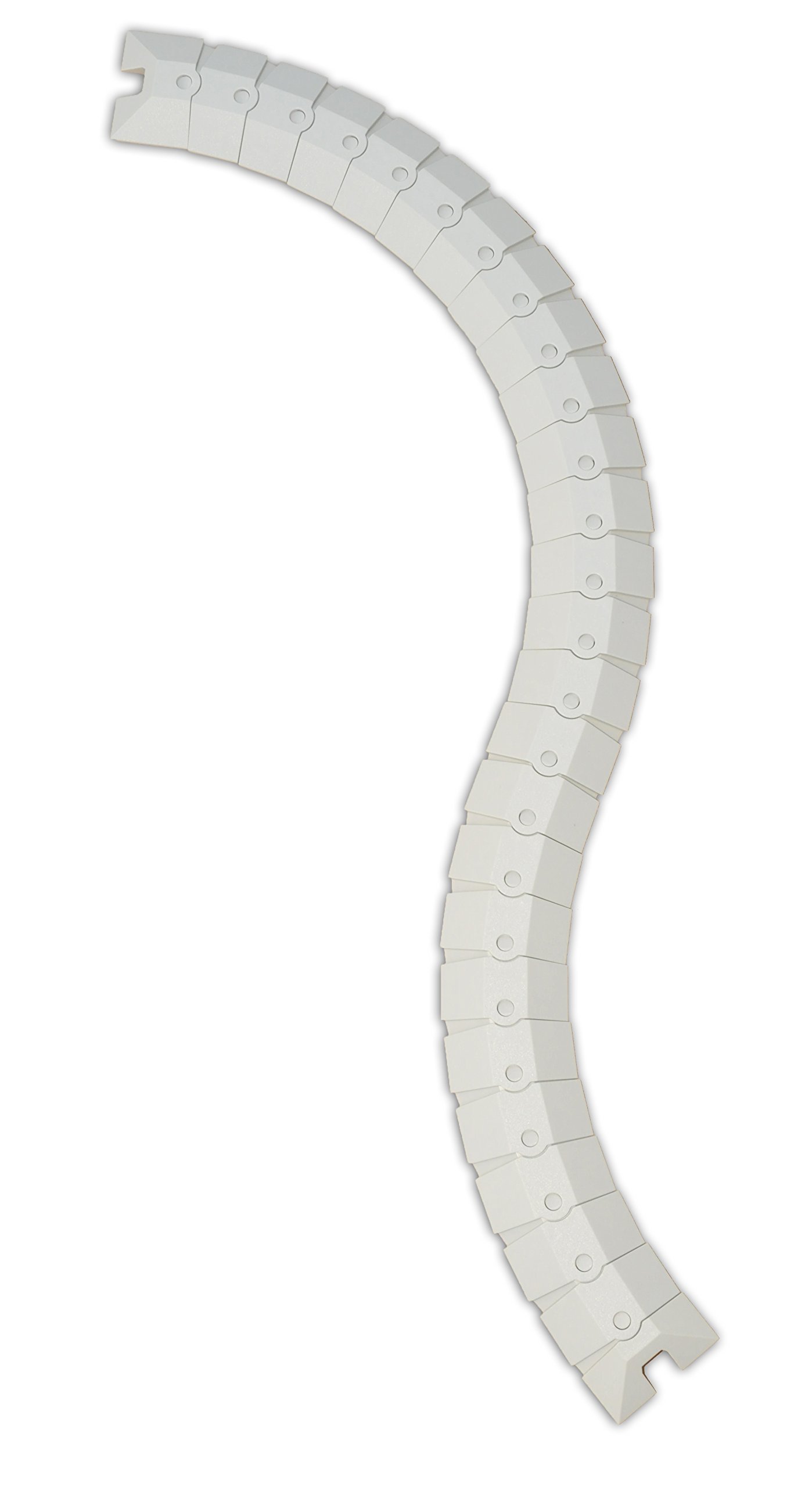 UltraTech 1806 Ultra-Sidewinder Cable Protection System with Endcaps, 40 Length x 3 Width x 3/4 Height, Gray, Small