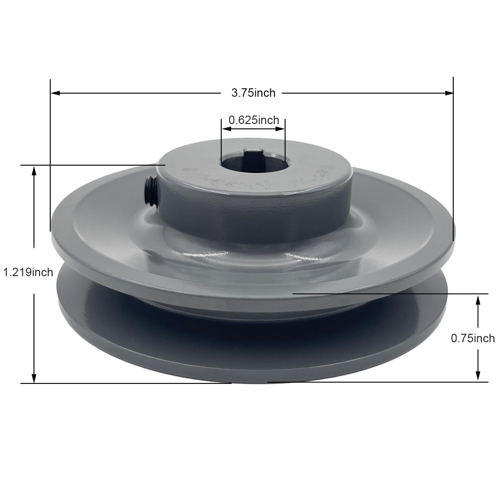 AK39-5/8 Sheaves, v Belt Pulley 5/8 inch Bore 3.75 inch Outside Diameter,Motor Pulley Cast Iron for A AX 3L 4L V-Belts,AK3958 Pulley — Amazon image 2