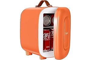 CAYNEL Retro Full-Size Refrigerator: Compact Convenience and Timeless Style