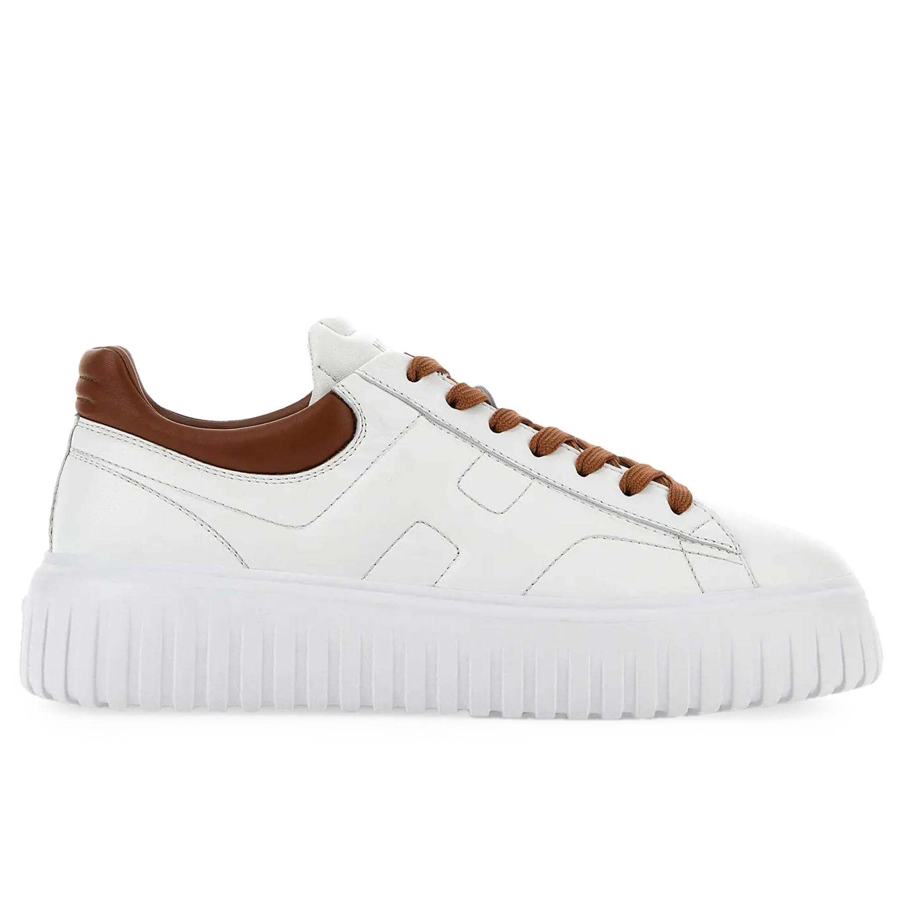 Hogan H Stripes White And Tan Mens Sneakers In Nappa Desertcart UAE