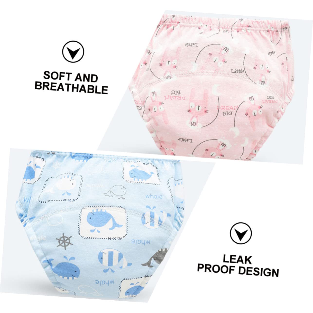 6 Stk Trainingshosen für Babys Trainingshosen für Kleinkinder wiederverwendbare Schwimmwindel wasserdichte Windel Babywindeln für Neugeborene Windelhose Töpfchen-Trainingshose
