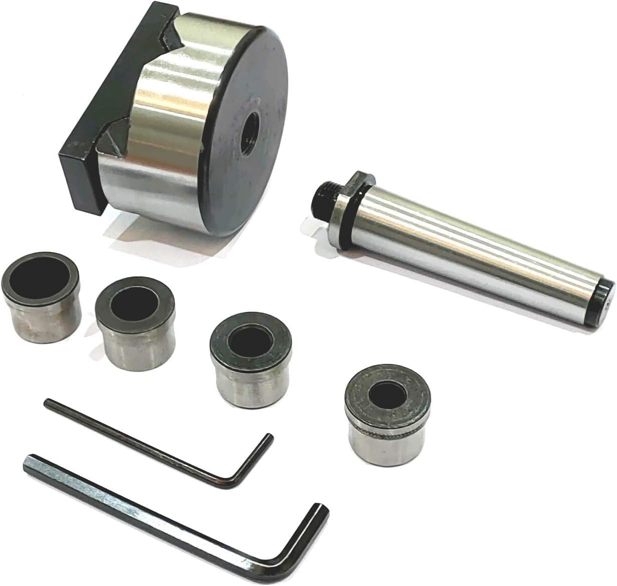 MachEl MT2 Tailstock V-Adaptor for Round Bar Drilling on Lathe Machines