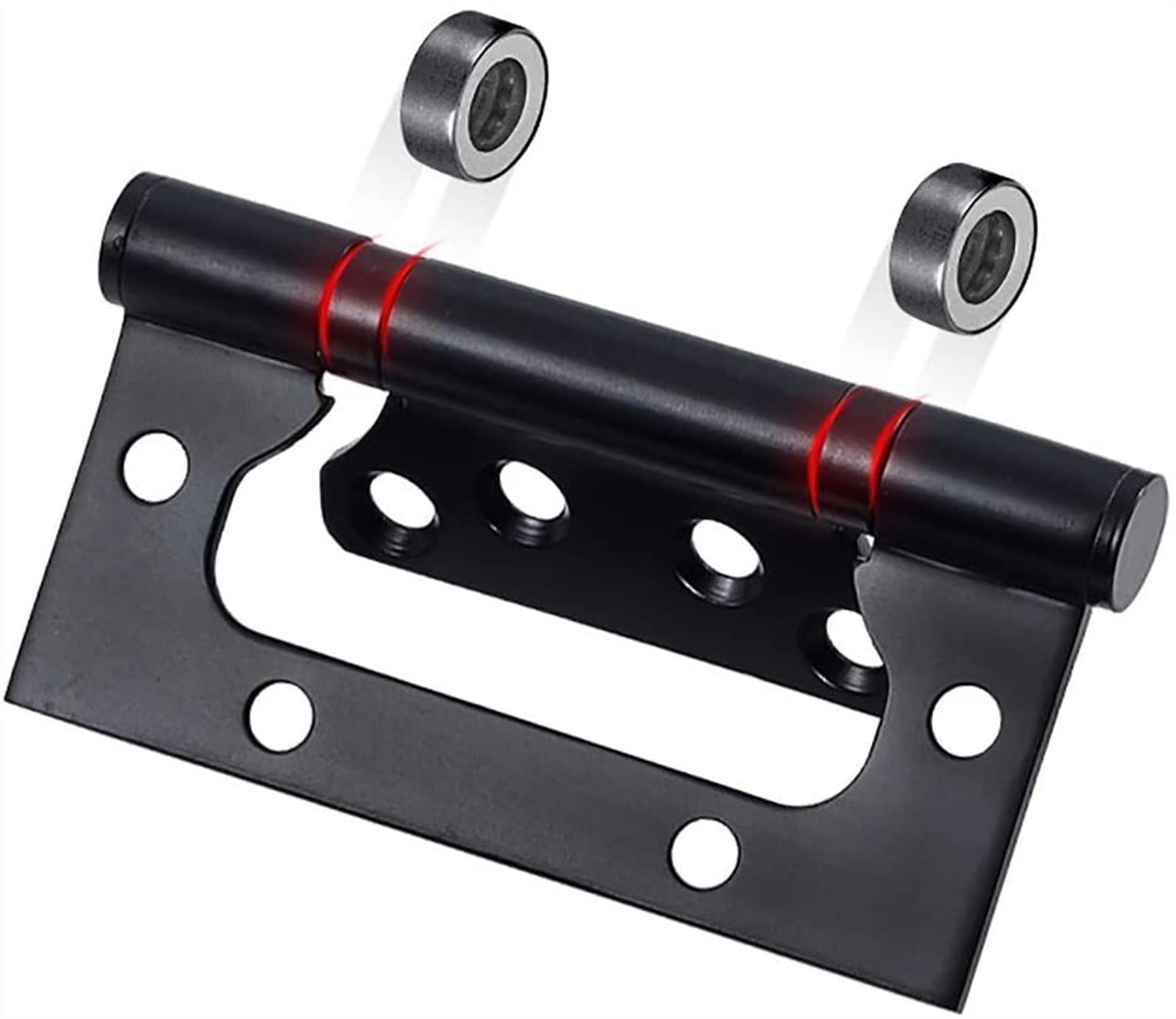 4 "100mm Imagen de Acero Inoxidable de Las bisagras Dormitorio de la Puerta de la Puerta de Madera Ranura Libre Espesada con el rodamiento de Mudo de 4 Pulgadas Bisagra de la Puerta (Color : Nero)