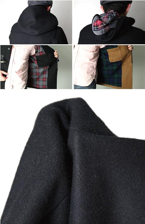 極美品 FRED PERRY フレッドペリー メルトン ウール ダッフルコート 極美品 FRED PERRY フレッドペリー メルトン ウール ダッフルコート
