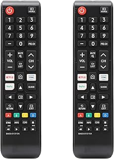 2PCS Universal Remote Control for All Samsung TV, 2 Packs BN59-01315A Universal Remote Control for All Samsung LCD LED HDTV 3D Smart TVs, with Netflix/Hulu/Prime Video Buttons