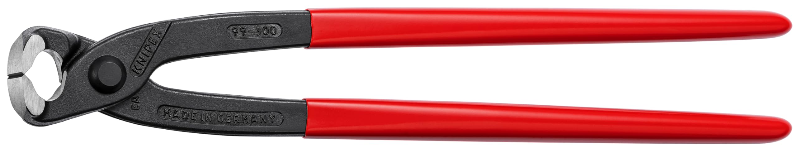 KNIPEX Tools - Concreters' Nippers, Plastic Coated (9901300), Black, 12-Inch