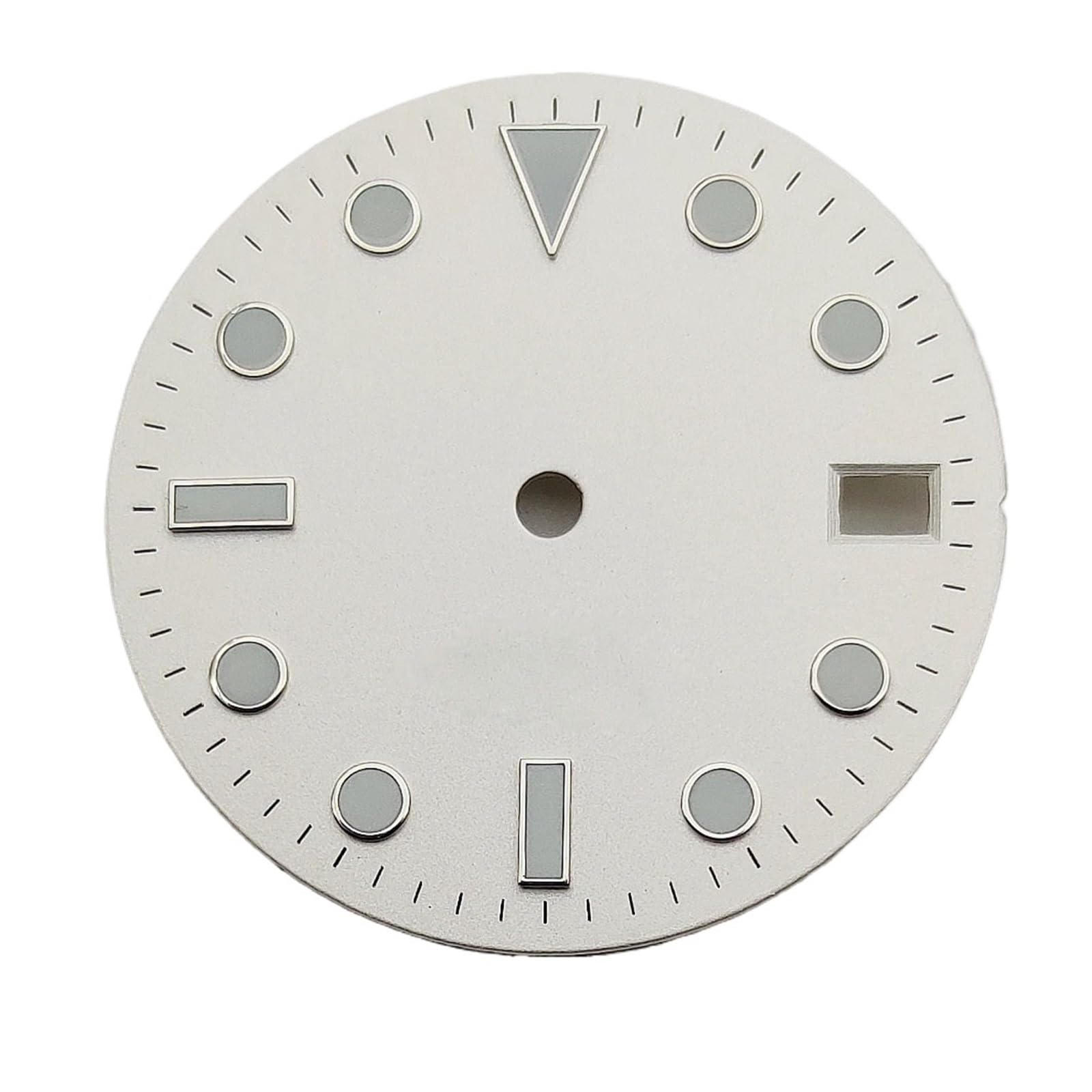 ATOMUSERLY 1pc 28.5mm Dial Gray Green Black White Blue Luminous Fit NH35 NH35A ETA 2824 2836 Miyota 8215 821A DG2813 3804 Movement(R1 white,Fit NH35)