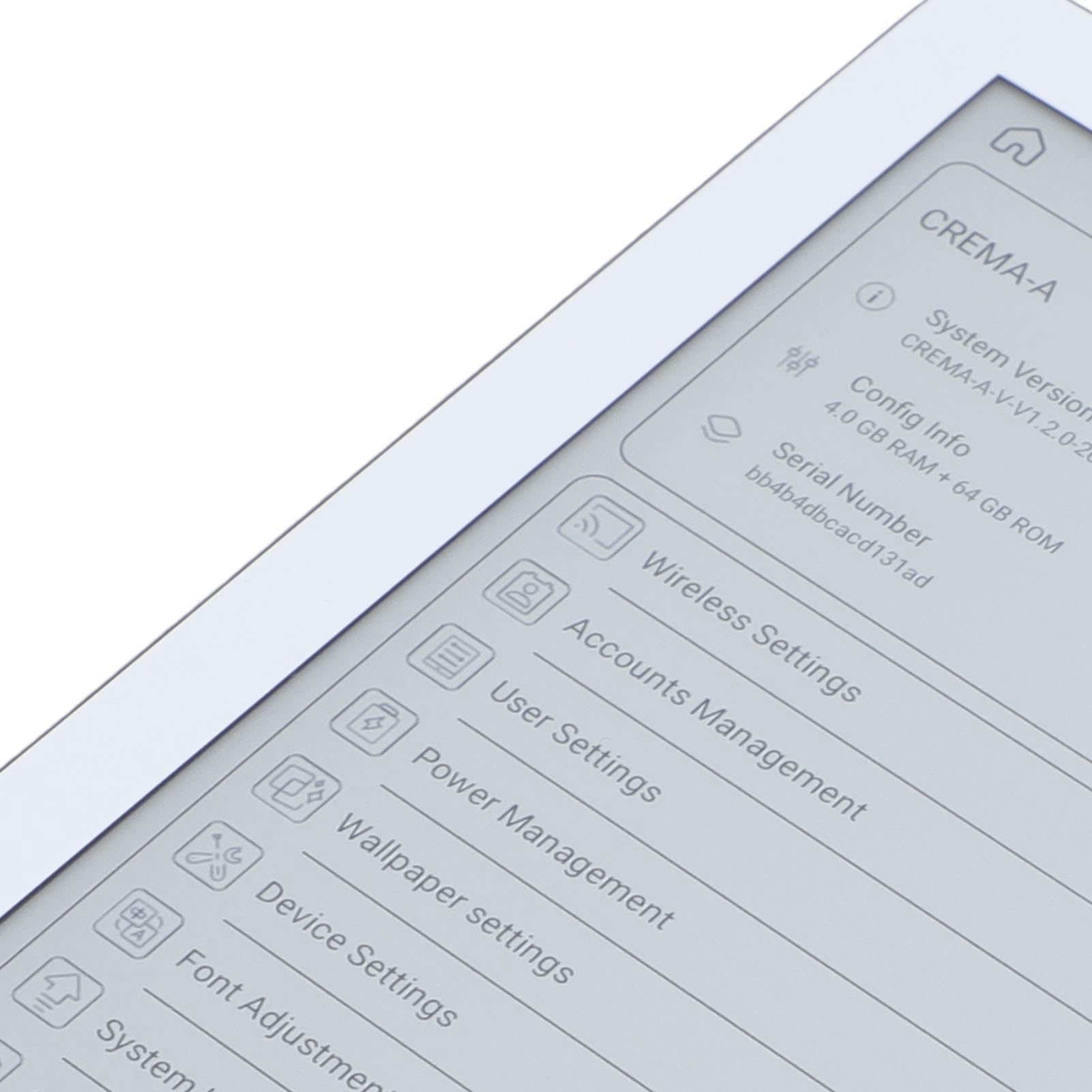 Generic Czytnik E-booków, 6-calowy Czytnik E-booków 300PPI 64 GB EMMC (WHITE)