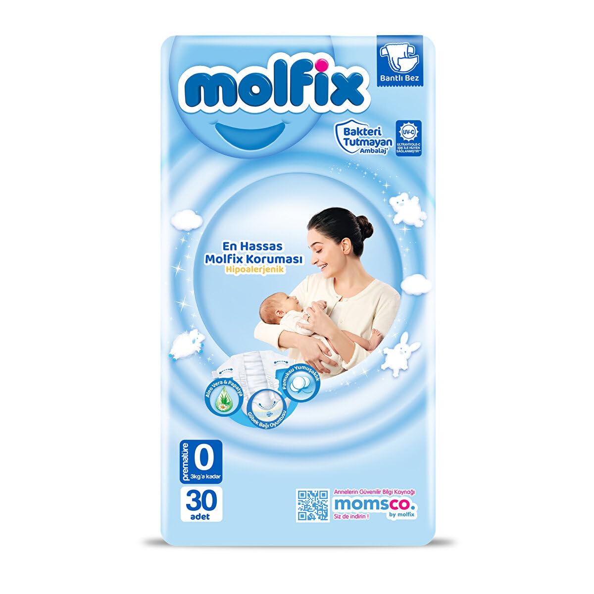 Molfix Bebek Bezi 3D Premature Ekonomik 30 Adet