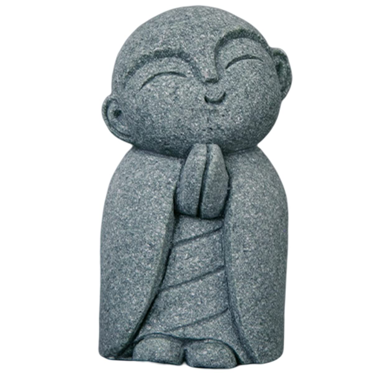 livelyfish Japanese Buddha Japanese Bosatsu Feng Shui Praying Monk Statue Sandstone Happy/Smiling Miniature Figurine Ornament for Fish Tank Aquarium Home Garden Decoration, 11