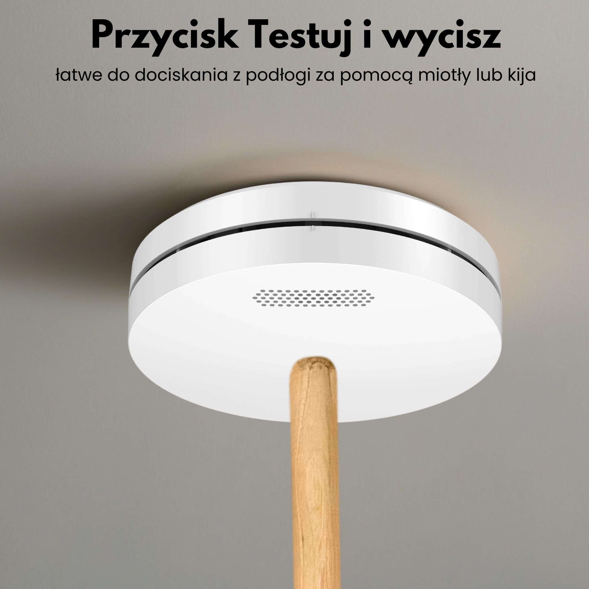 Aroha Smart Connect & Link Inteligentne WiFi Czujnik Dymu - Bateria 10 Lat - Aplikacja Tuya i Smart Life - Zestaw 5 szt.