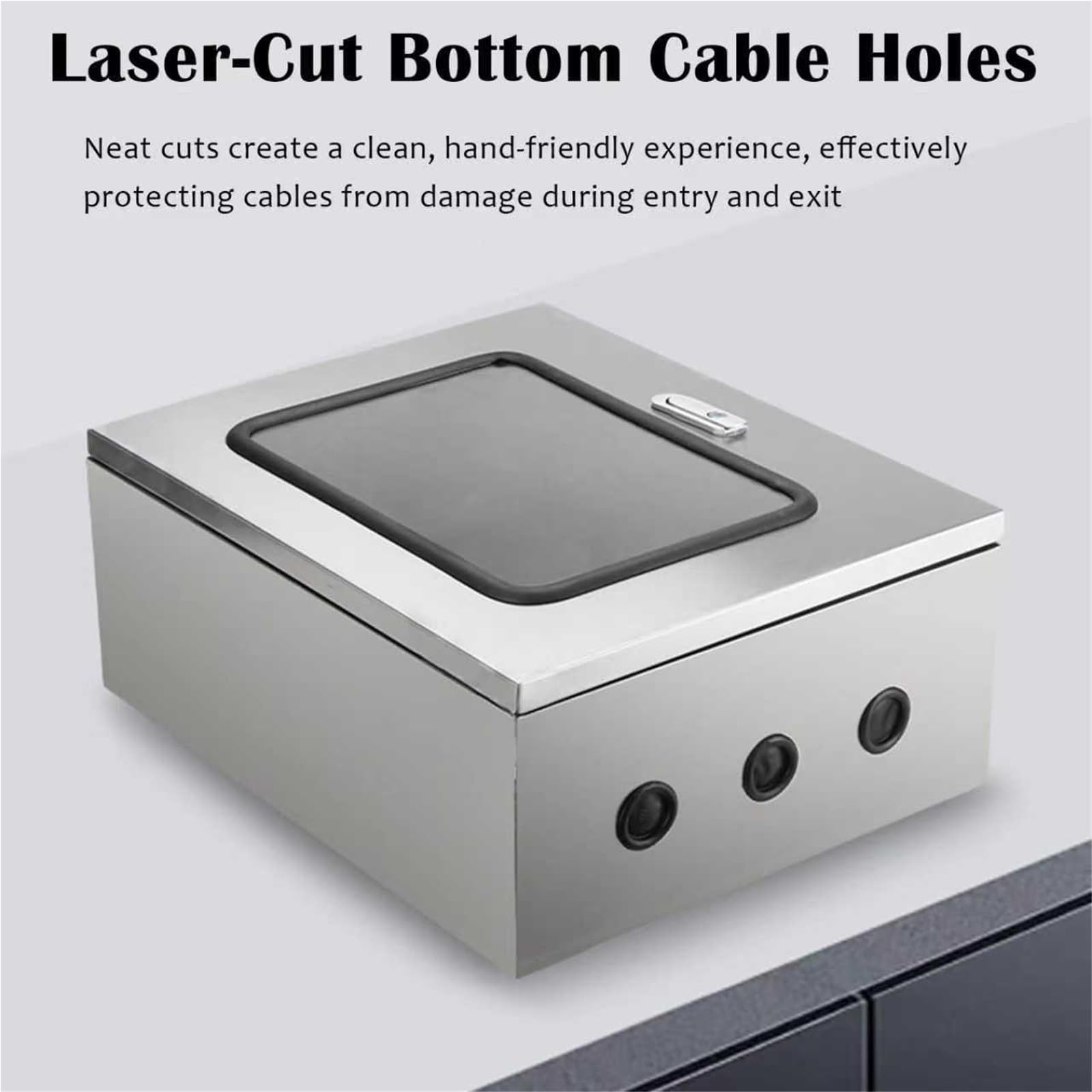 Contenitore per Quadro Elettrico di Controllo per impieghi gravosi, Scatola di derivazione elettrica a Guscio, Scatola di distribuzione elettrica in Acciaio Inossidabile (Dimensioni: H x L x