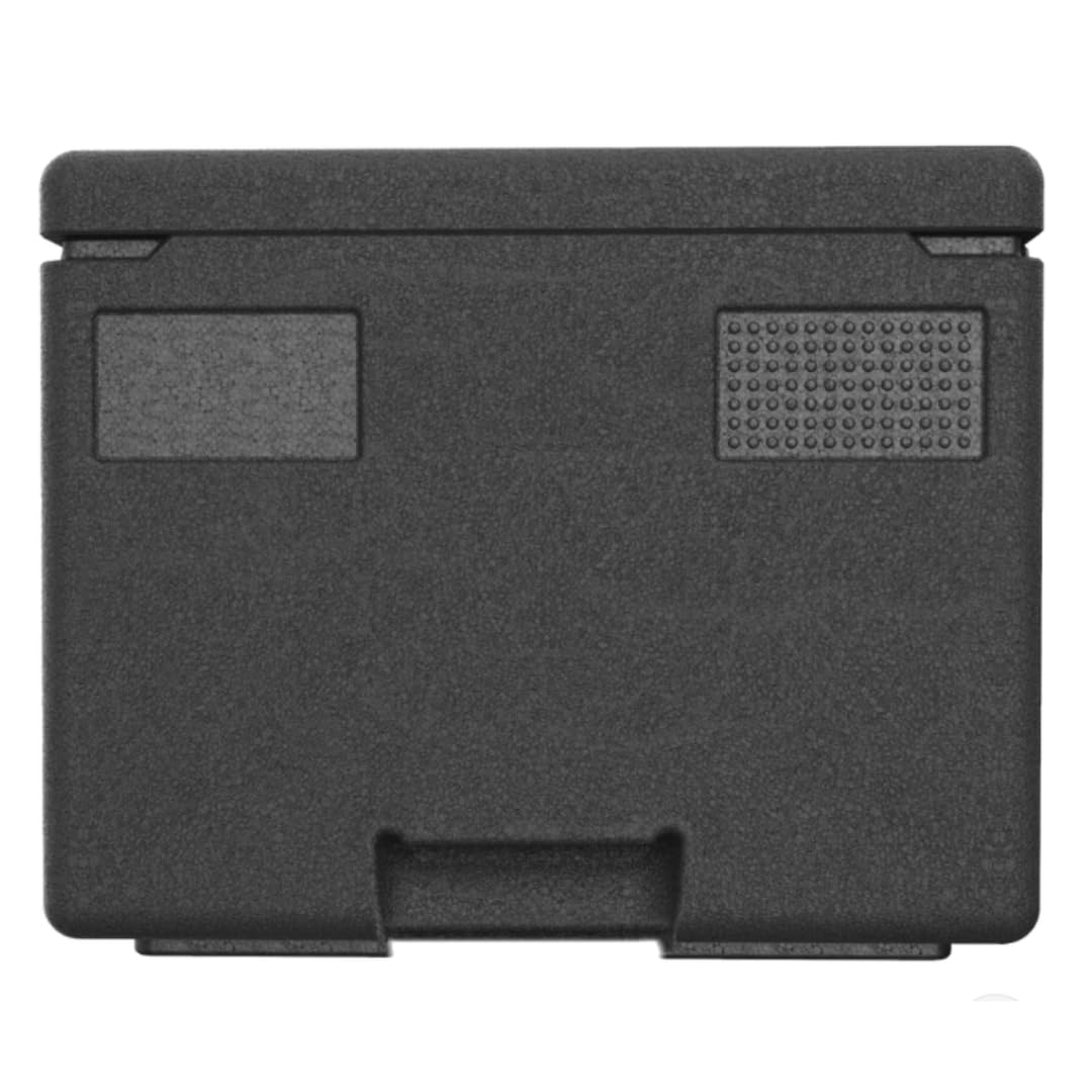 Professional Thermobox & Kühlbox GN 1/1 48L Unterfassgriffe – Patentierte Glatte Innenfläche – Top Isolierung – Dicht schließender Deckel – Spülmaschinenfest – Styroporbox war gestern