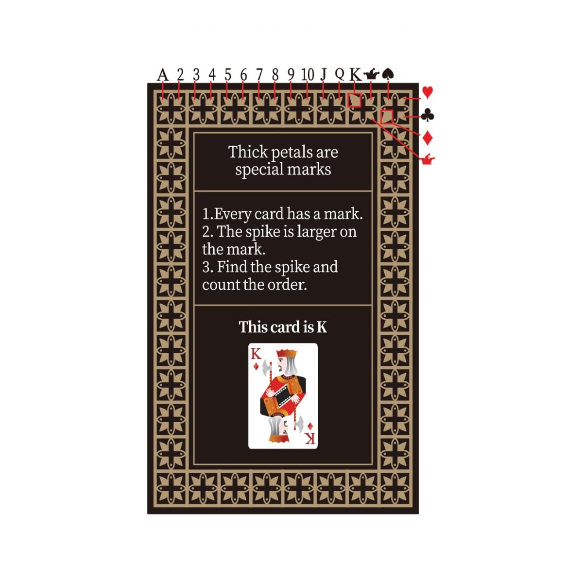 AXIOMI Magic Playing Cards, Marked Cards for Magic Tricks – Easy to Master for Adults and Kids, for Christmas, Halloween, and Anniversaries, with