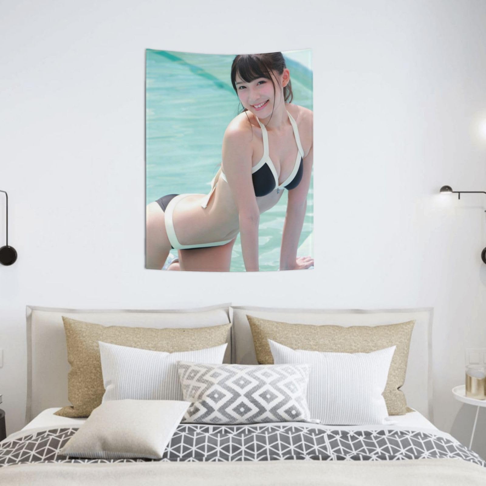 Amazon.co.jp: 川崎あや 女優 アイドル タペストリー 写真 壁掛け 個性