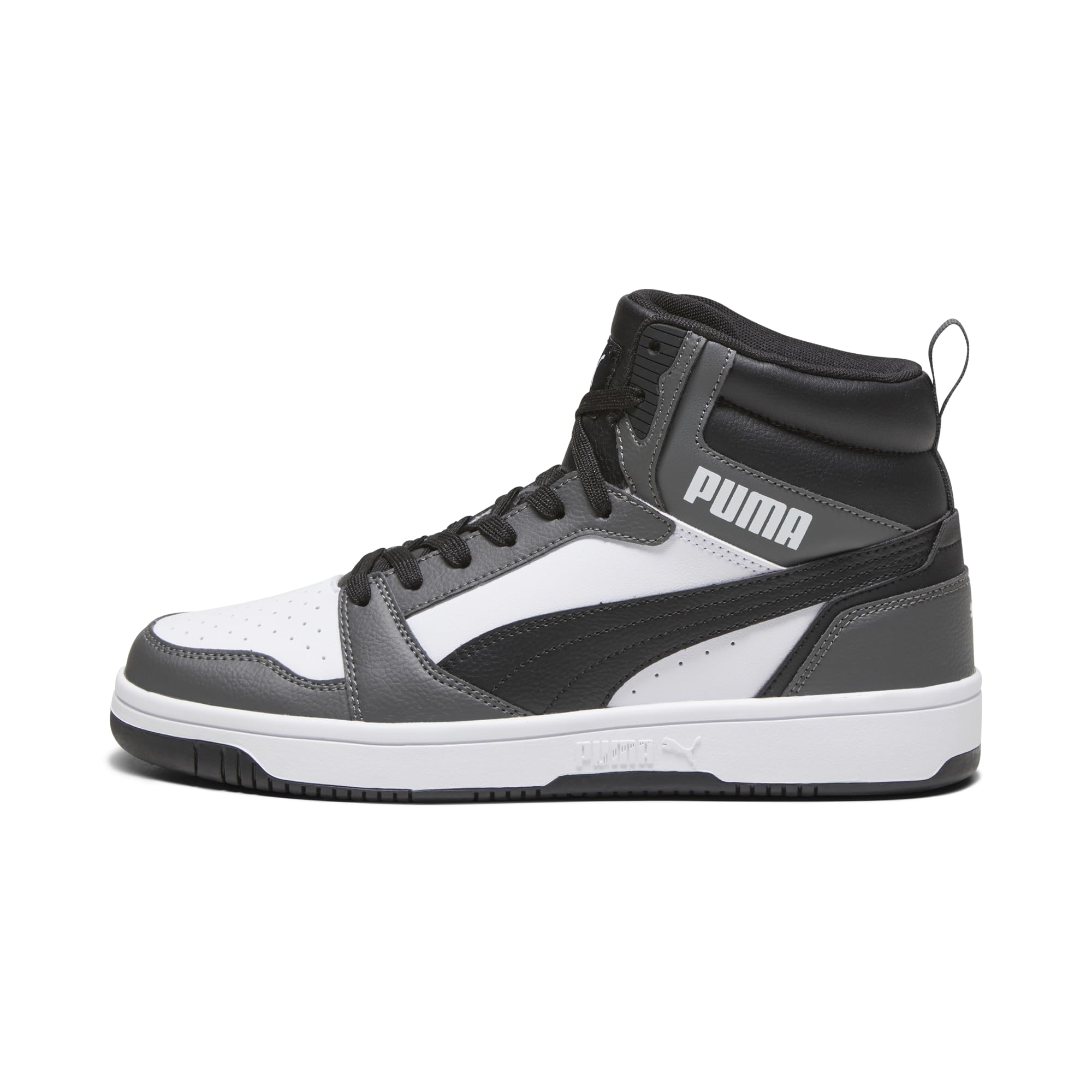 PUMA Rebound V6 Adidasy Uniseks,PUMA WHITE-PUMA BLACK-SHADOW GRAY,42.5 EU