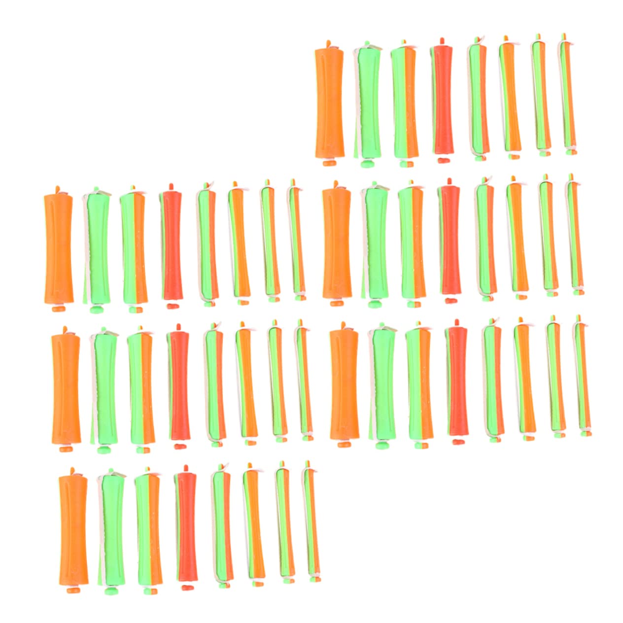 ARTSEWPLY 16Sets Mixed Color Portable Cold Wave Hair Curling Rods Flexible Spiral Curls Rods for Long Hair DIY Hair Styling Tool for Heat Curls Hair Rollers