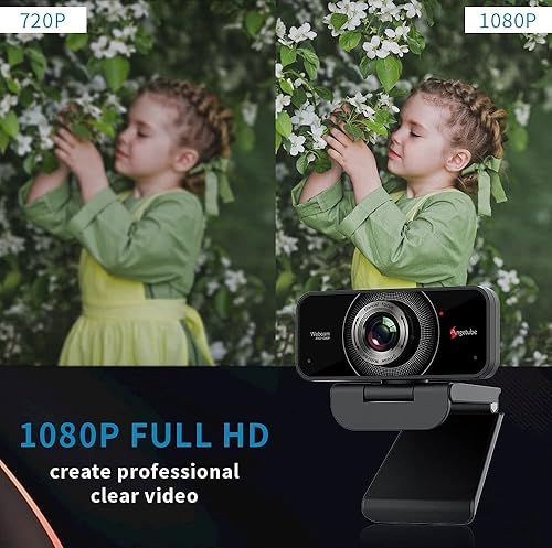 Miniatura 2 de Angetube Cámara web de 1080P con micrófono – Cámara USB para computadora portátil/escritorio/Mac – Cámara web HD PC para Zoom/Skype/Teams/Xbox,