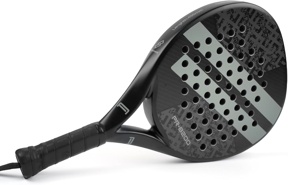Padel Racket Carbon Fiber Surface with EVA Memory Flex Foam Core Lightweight Padel Racquet