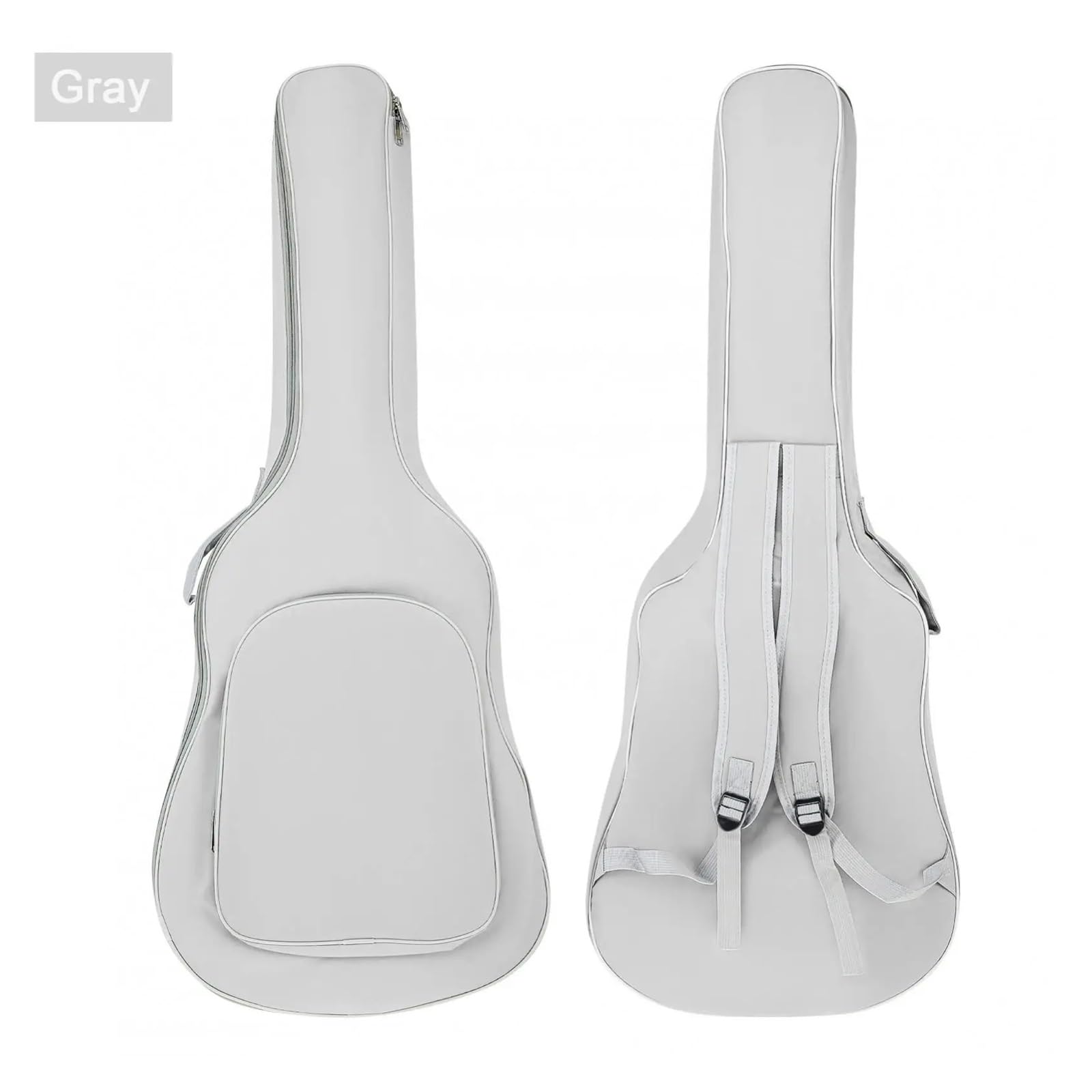 Torba na gitarę 40 41 cali, wyściełana, wodoodporna, gruba torba akustyczną, koncertowa, miękka okładka(1 Piece Gray)