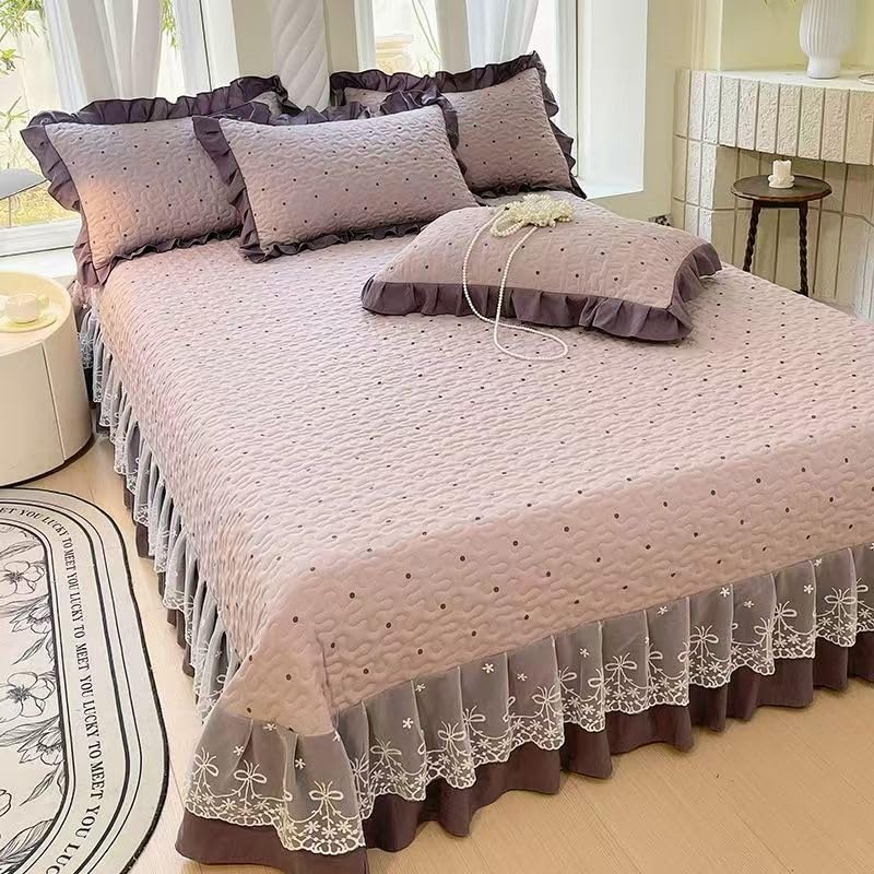 Couvre-lit patchwork matelassé pour lit 1 ou 2 personnes