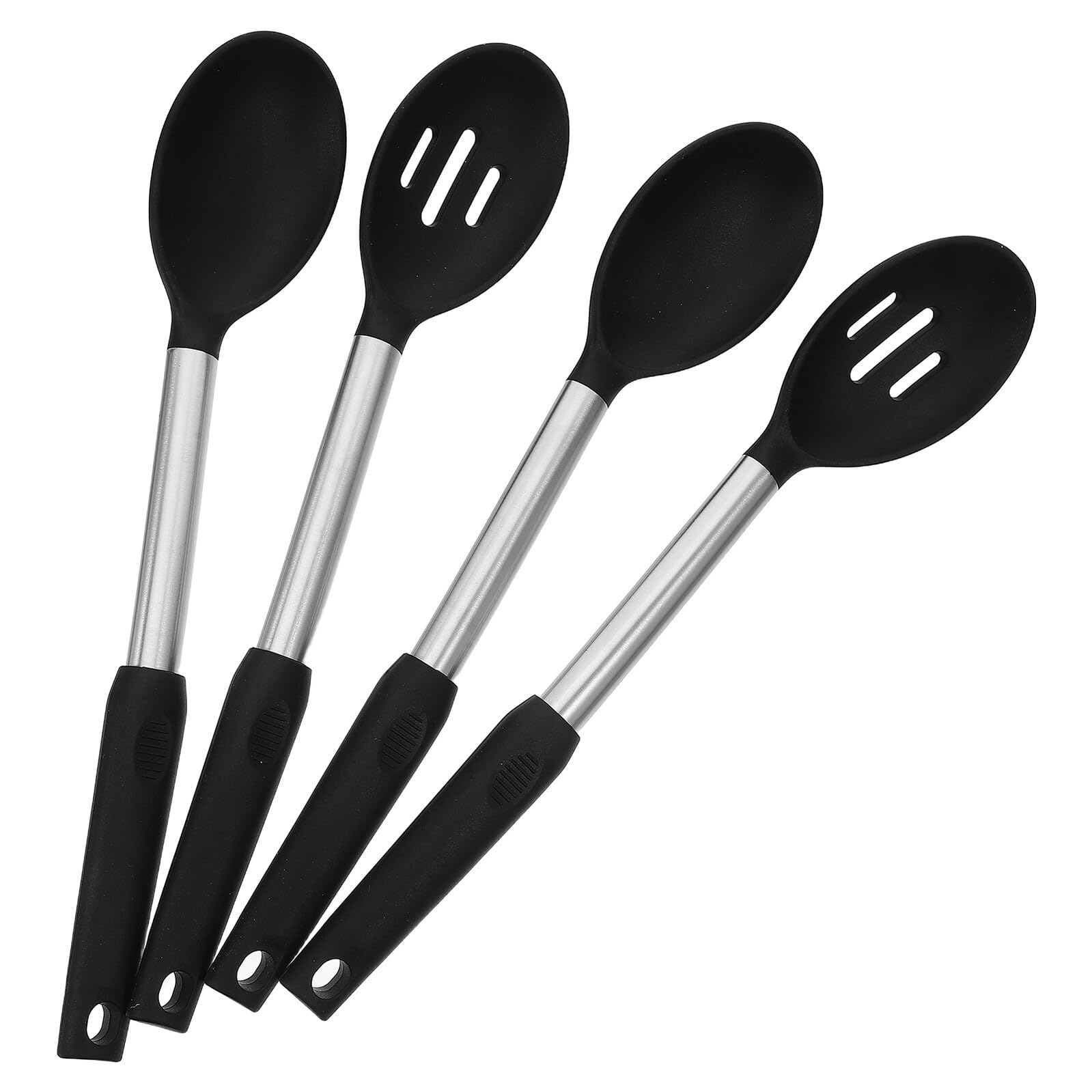 MAGICLULU 4pezzi Cucchiai in Silicone Per Cucina Per Mescolare e Servire Resistenti Al Calore e Antiaderenti Per Salse e Zuppe