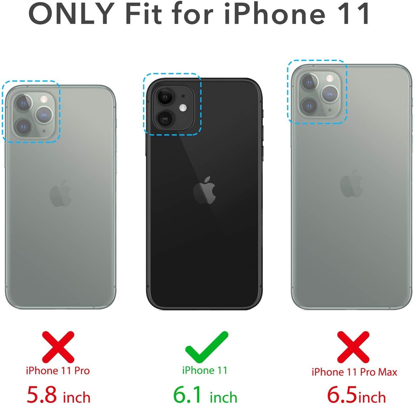 YOUMAKER Metallic Designed for iPhone 11 Case, Full Body Rugged with Built-in Screen Protector Heavy Duty Protection Slim Fit Shockproof Cover for iPhone 11 Case 6.1 Inch-Gun : Cell Phones & Accessories