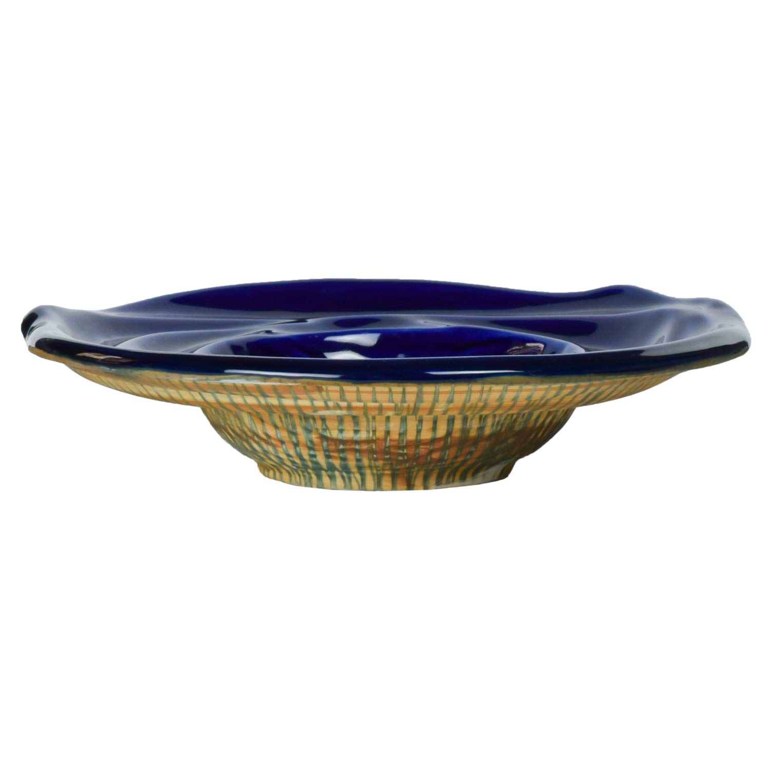 Brick BrownPremium Bamboo Highs Hat Serving Platter/Tray (10.2x10.2x2.4 Inches)