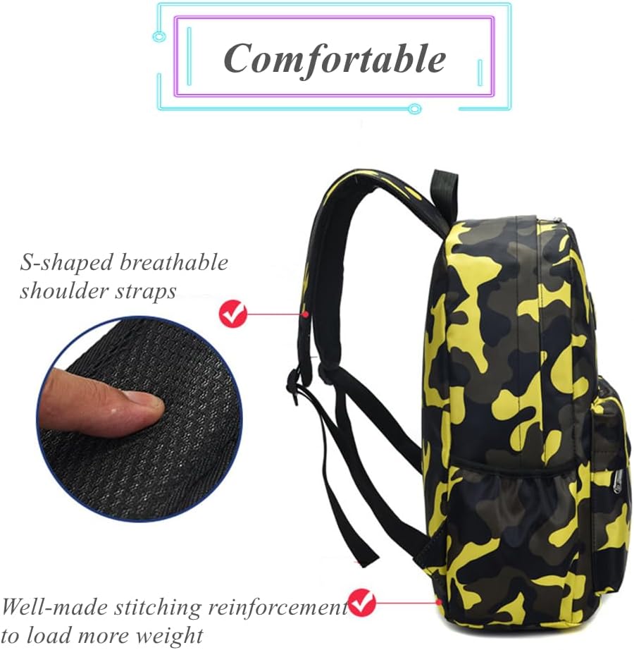 Bansusu Camo Prints Toddler Kids Boys Backpacks, Camouflage Preschool Kindergarten Bookbags Back Packs Daycare Bags - Image 5