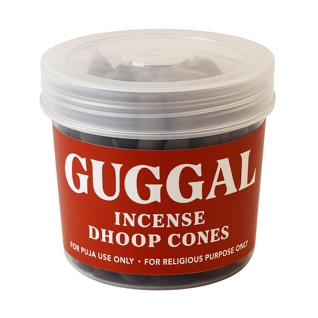 TFS Guggal Dhoop Cones – Natural Guggal Fragrance Dhoop for Pooja, Havan & Meditation | Pure Herbal Blend | Long-Lasting Aroma