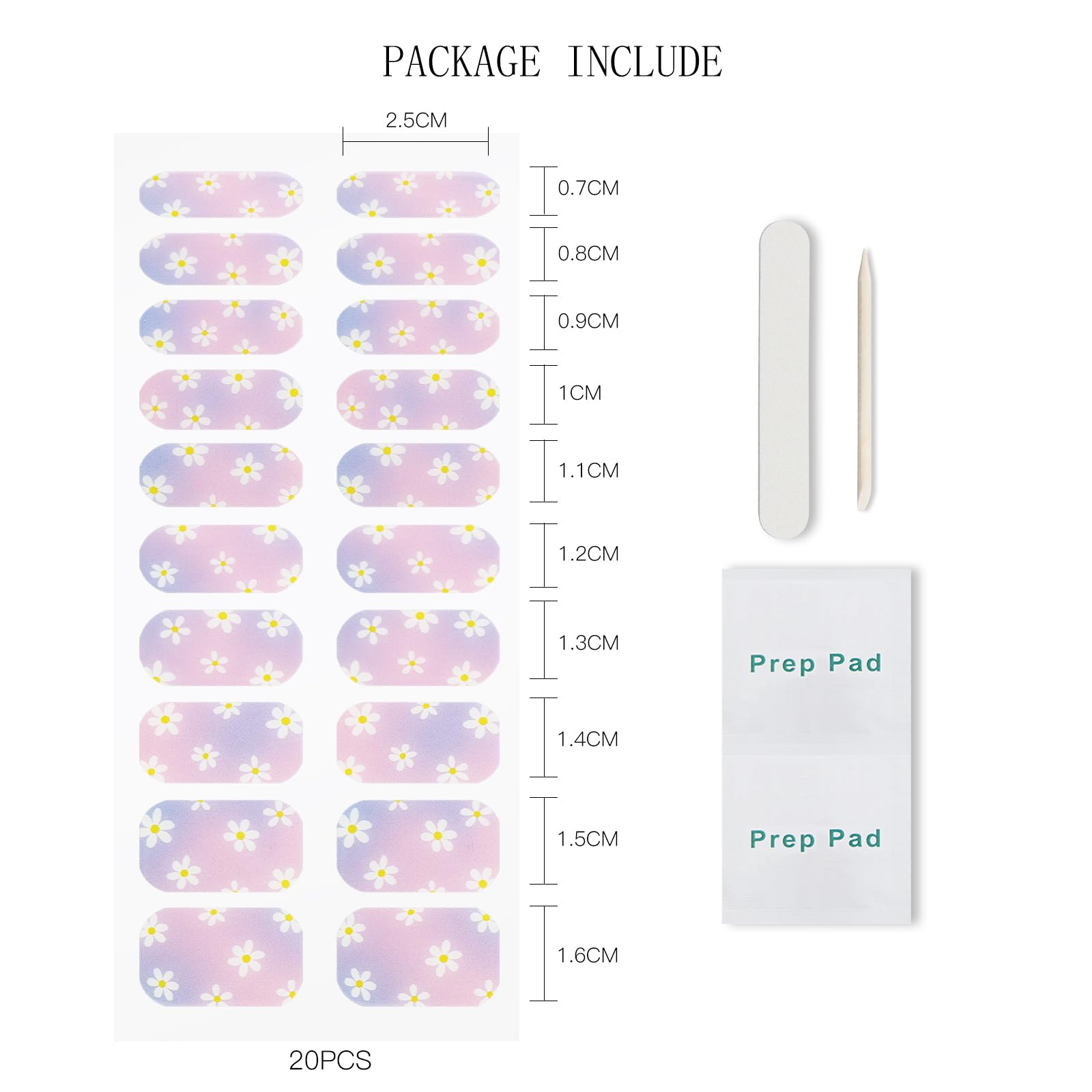 JMEOWIO Folia do paznokci UV utwardzana kwiatami UV żel Nail Strips naklejki na paznokcie naklejki na paznokcie Nail Art dekoracja akcesoria do stylizacji paznokci