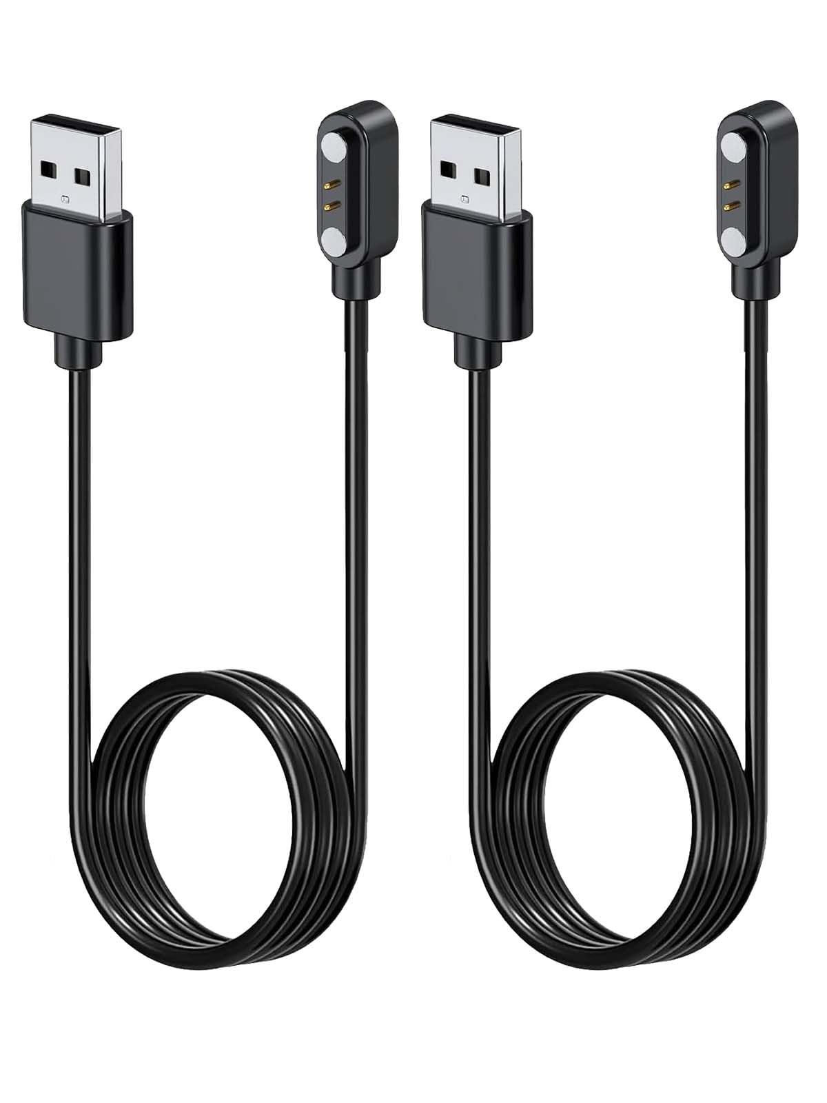 NOUKAJU [2pack] Charger for MMBX IDW-26 Smart Watch, Magnetic USB Charging Cable 1.96ft/60cm,Charger Cable Replacement for MMBX IDW-26 SmartWatch(