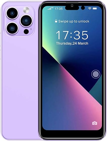 I14 Pro Max Smart Phone, Unlocked Android Smartphone, 8GB ROM+1GB RAM Android Phone, 6.1IN FHD Cell Phone, 2MP Rear Camera System, 2250mAh Phone Mobile Phone Large Storage