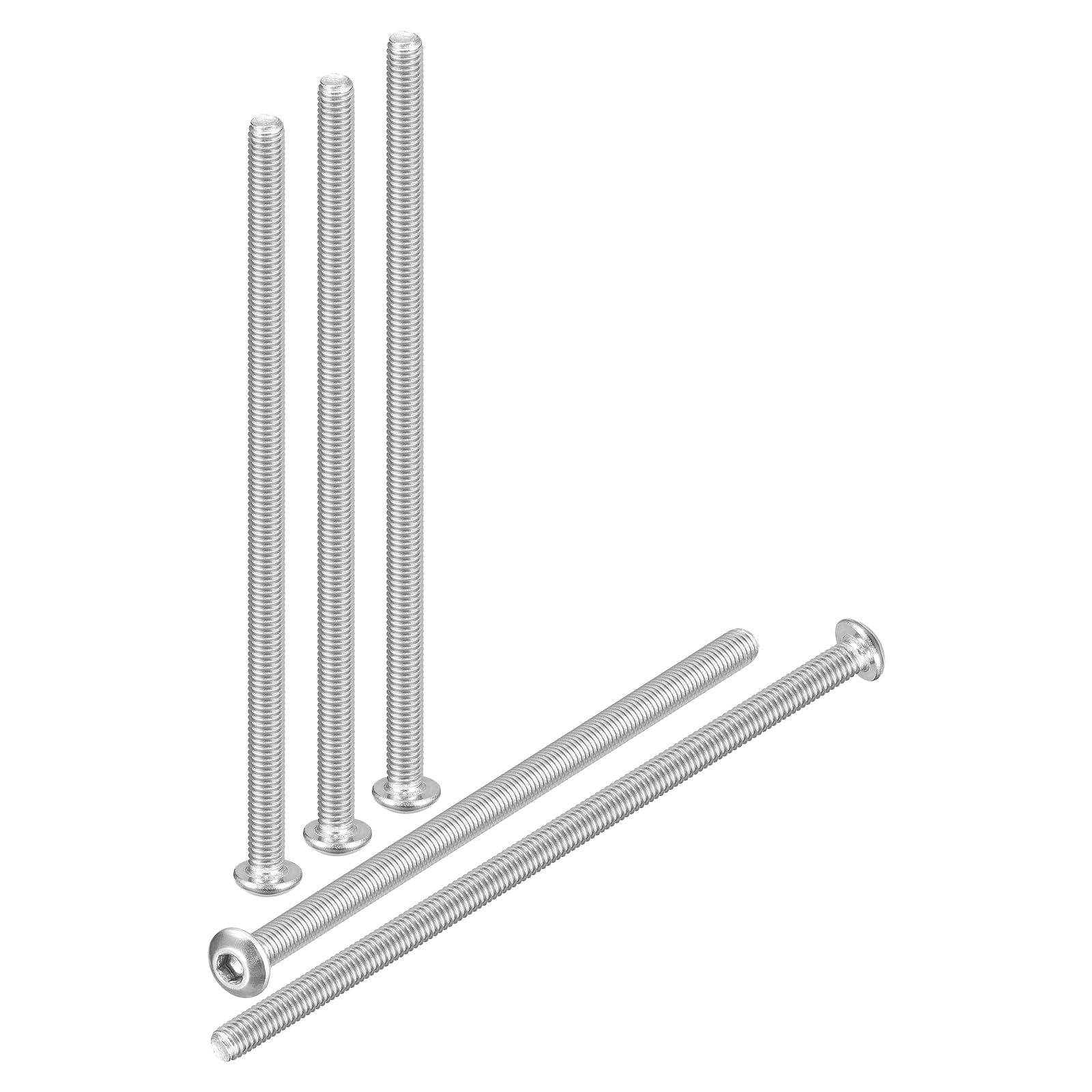 DTGN M3-0.5x70mm Button Head Socket Cap Screws - 20Pack - Good for Road Bicycle, Mountain Bike, Auto, Motorcycle - 304 Stainless Steel Whitewashed - Hex Socket Drive Fasteners โ image 1
