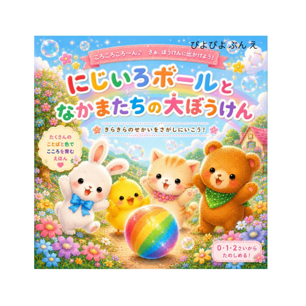 にじいろボールとなかまたちのだいぼうけん: 「やさしい おもいやり」をはぐくむ知育絵本　3歳4歳5歳