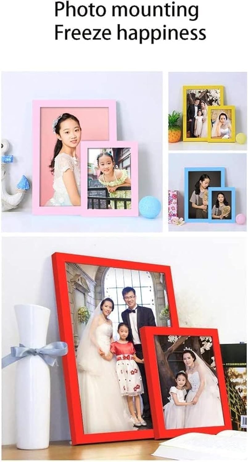 フォトフレーム、無垢材フォトフレーム、パーソナライズされたフォトフレーム壁掛けオープンマウントパズルフレーム-Log||30 inc