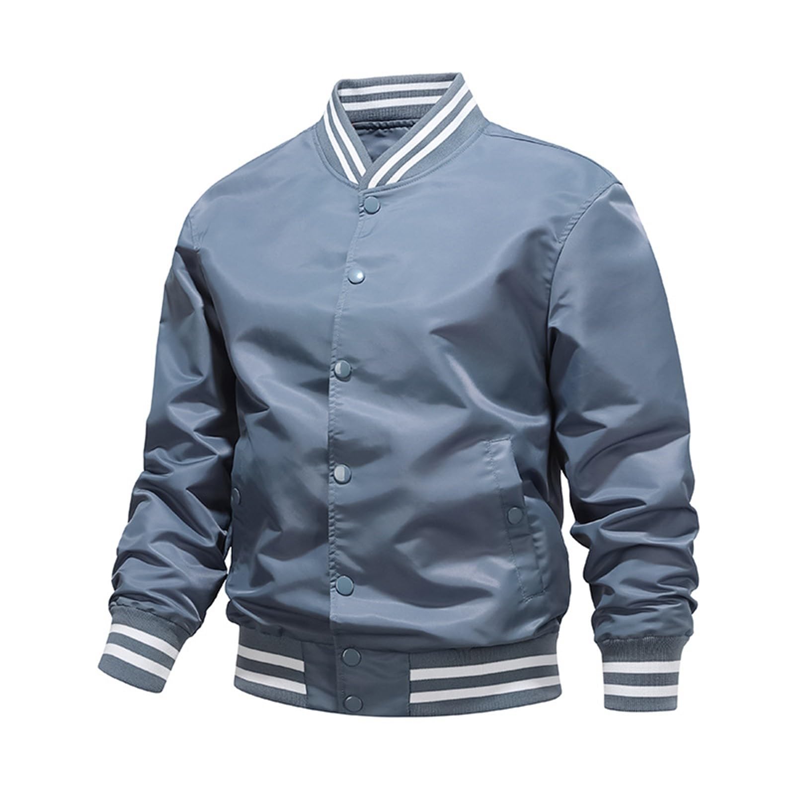 Chaqueta Hombre, Casacos De Algodão Para Homem universitaria béisbol clásica holgada y ligera algodón M 4XL