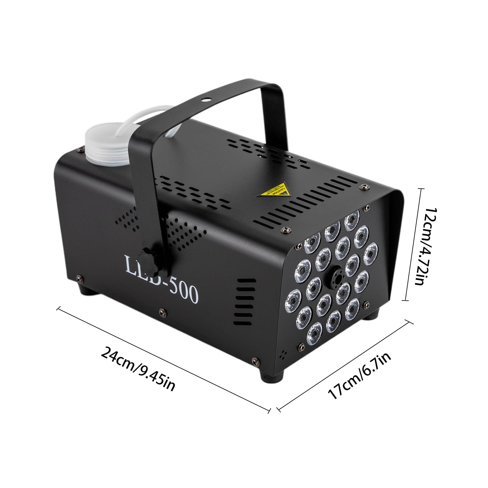 Macchina del fumo, Macchina del fumo da 500 W con 13 luci LED colorate ed effetto RGB, Macchina del fumo da 2500CFM con 2 radiocomandi per Halloween, Natale, matrimonio, compleanno