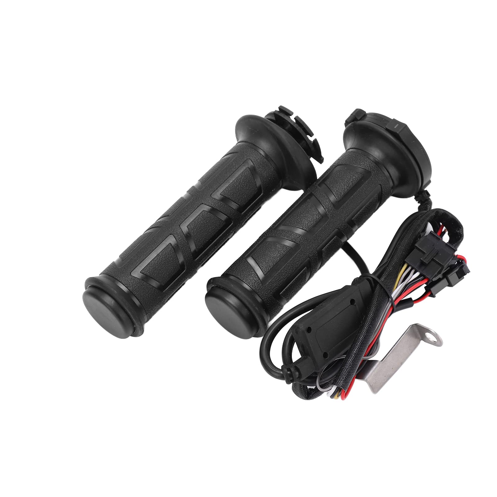 Paire de Poignées Chauffantes pour Moto, 22mm/0,87 Pouces, 50 à 70 ℃, Modification Universelle Intelligente Noire 12V