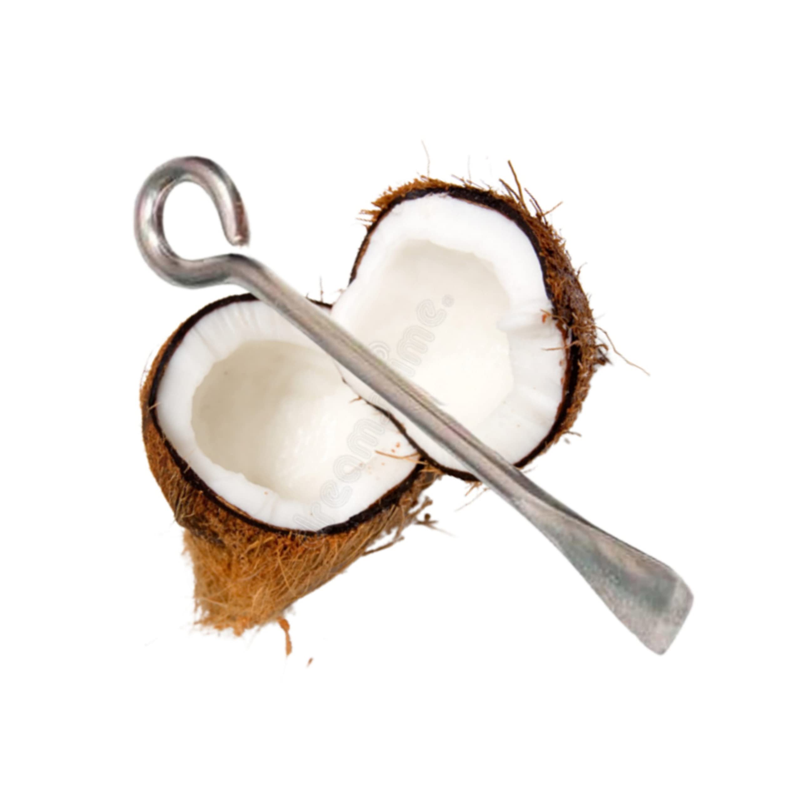 KNSS 100% Stainless Steel Coconut Cracker/Breaker Plate + Opener (Set of 2) — Amazon image 2