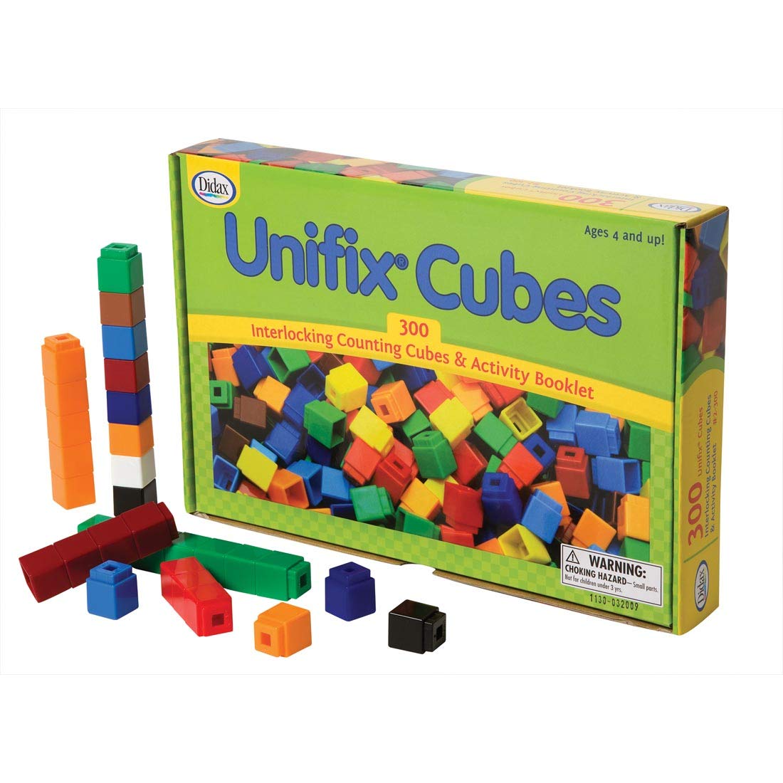 Unifix - 2-300 Cubes - Package of 300 - 10 Colors,Red