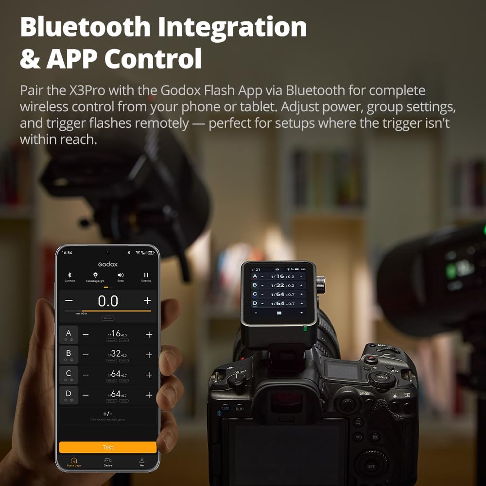 Godox X3 Pro-S X3Pro S TTL Disparador de flash inalámbrico para Sony, pantalla táctil LCD de 2.4 pulgadas, batería de iones de litio integrada de 2930 mAh, sistema X inalámbrico de 2.4 GHz con 3 modos