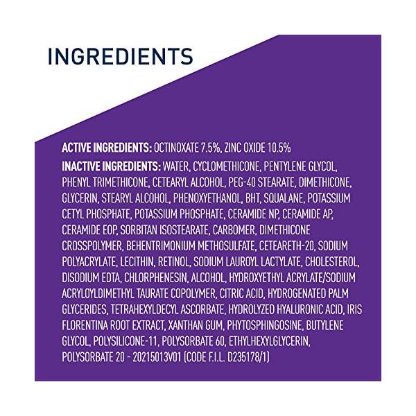 CeraVe Anti-Aging Face Cream SPF 30, Anti-Wrinkle Retinol Cream with Hyaluronic Acid and Ceramides, 1.76 oz