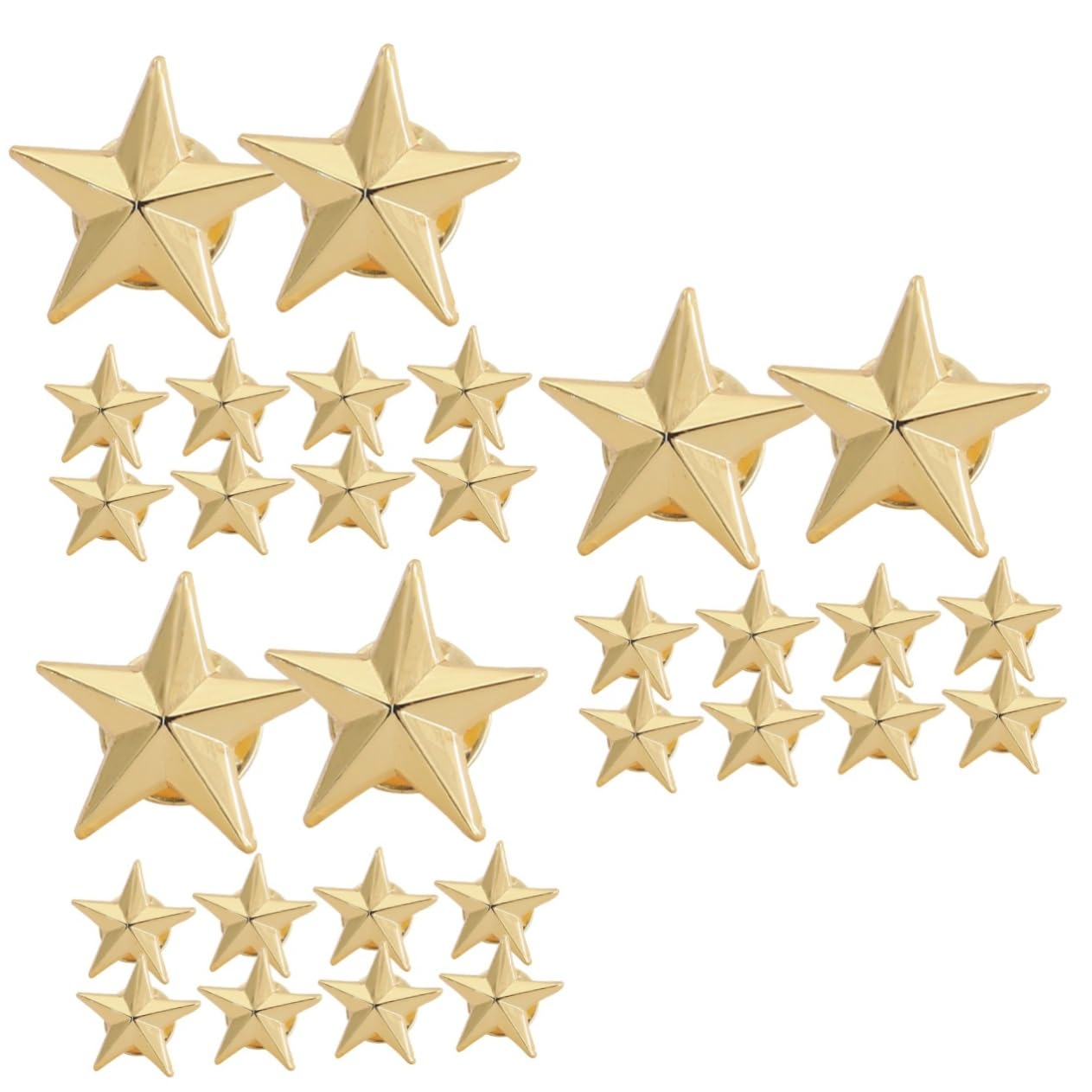 GALPADA 30stücke Stern Abzeichen Brooches Hochwertige Kupfer Anstecker Für Kleidung Geschenkidee Für Feiertage Und Besondere Anlässe Glänzende Und Langlebige
