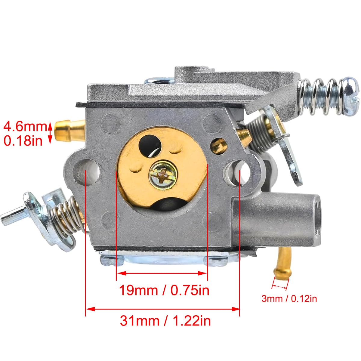ZAMDOE Carburateur pour Husqvarna 584901401 525L 525LS 525LST 525ES 325HE3 325HE4 525RXT débroussailleuse avec ampoule d'amorçage, filtre à carburant, outil de réglage du carburateur