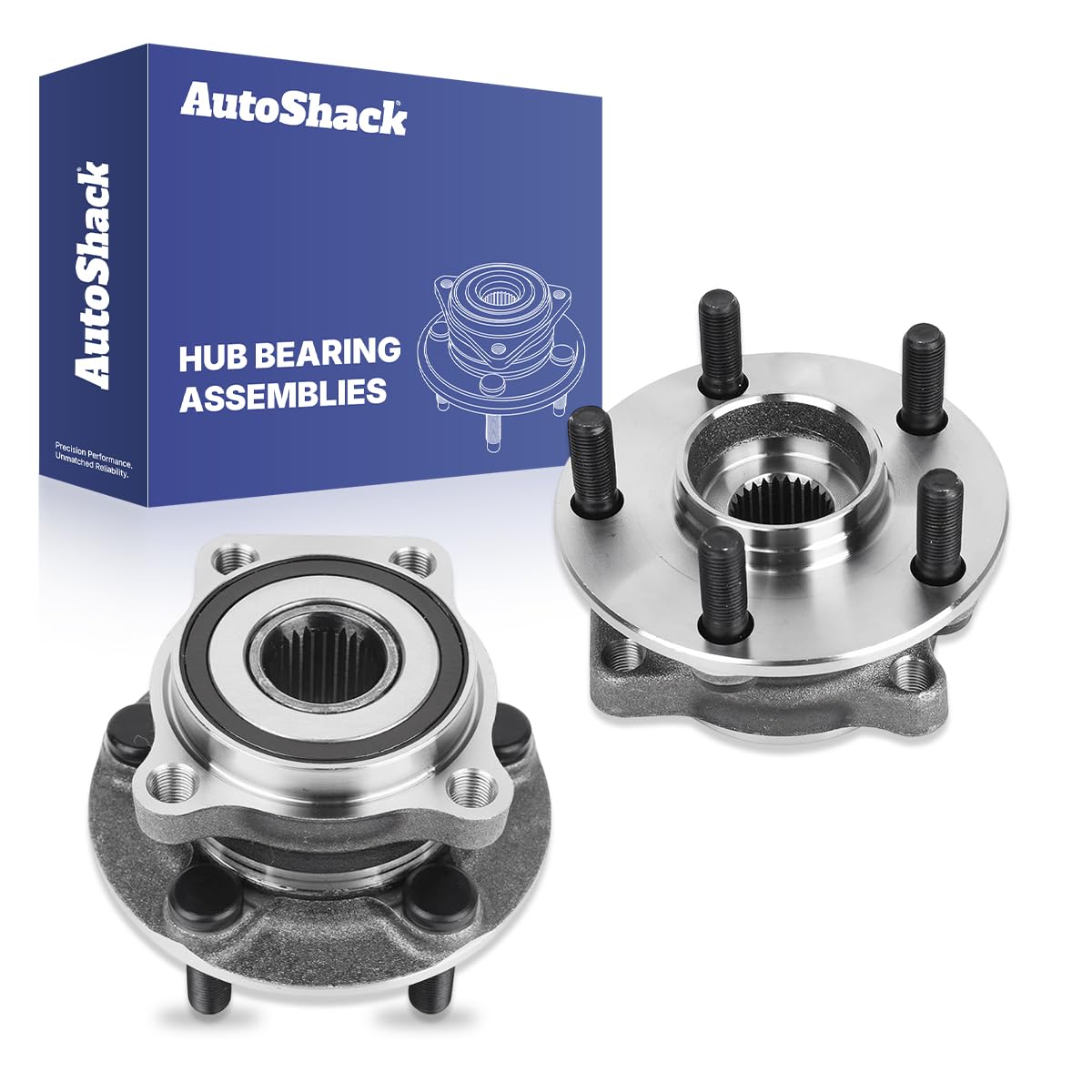 Topcn-autoparts 2 Front Wheel Hub Bearing Assemblies For Subaru Crosstrek Forester Impreza 2.0L – 5 Lug, ABS Sensor, 1 Yr Warranty
